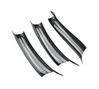 CMJAHU Ajuste for BMW X5 F15 X6 F16 2014-2018, interior de coche, textura de fibra de carbono negra, tirador de puerta, cubierta protectora, moldura LHD/RHD, 3 piezas(Carbon RHD 3 Pcs)