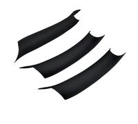 CMJAHU Ajuste for BMW X5 F15 X6 F16 2014-2018, interior de coche, textura de fibra de carbono negra, tirador de puerta, cubierta protectora, moldura LHD/RHD, 3 piezas(Black LHD 3 Pcs)