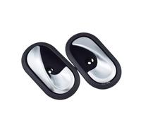 CMJAHU Apto for Renault, Nissan, Dacia, Opel, Megane, Clio, Scenic, Thalia, Twingo, Master 8200028486, 8200028487, manija interior de puerta plateada, izquierda o derecha.(Left Right 2pcs)