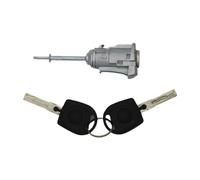CMJAHU Cilindro de barril de cerradura de puerta izquierda y derecha, compatible con SEAT IBIZA CORDOBA CADDY, 2 LLAVES AL012 6L3837167/168B(R Assembled Lock)