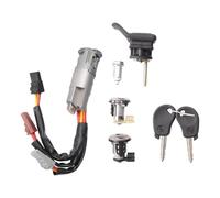 CMJAHU Cilindro de cerradura de puerta for Citroën ZX (N2), interruptor de encendido, tapa del depósito de combustible y portón trasero con 2 llaves 4162F7