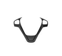 CMJAHU Compatible con Ford Fiesta MK7 2009-2017 Ecosport Figo B-MAX KA+, Cubierta de Volante de Coche con Lentejuelas, Pegatinas y Accesorios.(2hole Carbon Black)
