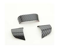 CMJAHU Compatible con Ford Focus 2 MK2 2005-2011, Accesorios for Coche, Botones del Volante, Panel de Cubierta, Pegatinas embellecedoras de Fibra de Carbono.(Carbon fiber3pc)