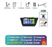 CMJAHU Compatible con Toyota Prius Plus V Alpha 2012-2017 DSP Autoradio GPS estéreo 2DIN Unidad Principal Android 15 Carplay Reproductor Multimedia de Radio de Coche(2K 8G-128G CAM)