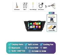 CMJAHU Compatible con Toyota Prius Plus V Alpha 2012-2017 DSP Autoradio GPS estéreo 2DIN Unidad Principal Android 15 Carplay Reproductor Multimedia de Radio de Coche(2G-32G CAM)