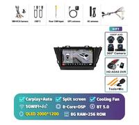 CMJAHU Compatible con Toyota Prius Plus V Alpha 2012-2017 DSP Autoradio GPS estéreo 2DIN Unidad Principal Android 15 Carplay Reproductor Multimedia de Radio de Coche(2K 8G-256G 360 DVR)