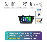 CMJAHU Compatible con Toyota Prius Plus V Alpha 2012-2017 DSP Autoradio GPS estéreo 2DIN Unidad Principal Android 15 Carplay Reproductor Multimedia de Radio de Coche(2K 8G-256G CAM)