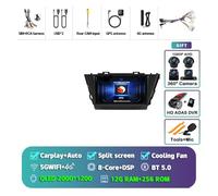 CMJAHU Compatible con Toyota Prius Plus V Alpha 2012-2017 DSP Autoradio GPS estéreo 2DIN Unidad Principal Android 15 Carplay Reproductor Multimedia de Radio de Coche(2K 12G-256G 360 DVR)