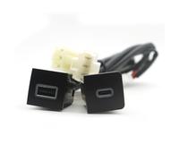 CMJAHU Compatible con VW Golf 5 y VW Golf 6. Cargador rápido for Coche, Doble QC3.0, USB PD, Adaptador de Interfaz de Toma de teléfono, Cargador rápido.