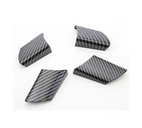 CMJAHU Compatible con VW Volkswagen Polo 2004-2007, 4 Unidades por Juego, Fibra de Carbono, Pegatinas Decorativas for Volante de automóvil.