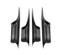 CMJAHU Cubierta protectora for tirador de manija de puerta interior de coche, compatible con BMW Serie 7 F01 2009 2010 2011 2012 2013 2014 2015.(4pcs Carbon Texture)