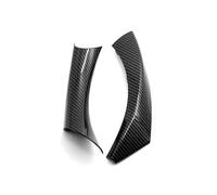 CMJAHU Cubiertas de manija de puerta izquierda y derecha de fibra de carbono for BMW Serie 3 E90 E91 E92 ABS RHD LHD Juego interior(Rear Left 1 Pc)