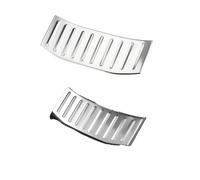 CMJAHU Embellecedor adhesivo for reposabrazos trasero de coche, cubierta de pedal antipatadas, accesorios de acero inoxidable, compatible con Volkswagen VW T-Roc TROC 2018-2022.