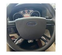 CMJAHU Embellecedor de Cubierta de Volante de Acero Inoxidable for Ford Focus 2 MK2 2005-2013.(Carbon Fibre)