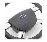 CMJAHU Embellecedor de Cubierta de Volante de Acero Inoxidable for Ford Focus 2 MK2 2005-2013.(Silver)