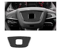 CMJAHU Embellecedor Interior for Volante de Coche Seat Ibiza 6j (2012, 2013 y 2014, LHD, RHD)(Center Black)
