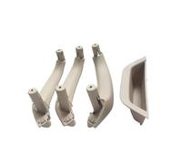 CMJAHU Juego de 4 cubiertas for manija de puerta interior de coche, panel interior, reposabrazos, moldura de repuesto for BMW X3, X4, F25, F26 (2010-2016), LHD, RHD(RHD 4PCS Oyster)
