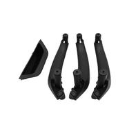 CMJAHU Juego de 4 cubiertas for manija de puerta interior de coche, panel interior, reposabrazos, moldura de repuesto for BMW X3, X4, F25, F26 (2010-2016), LHD, RHD(LHD 4PCS Black)