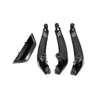 CMJAHU Juego de 4 cubiertas for manija de puerta interior de coche, panel interior, reposabrazos, moldura de repuesto for BMW X3, X4, F25, F26 (2010-2016), LHD, RHD(LHD 4PCS Carbon)