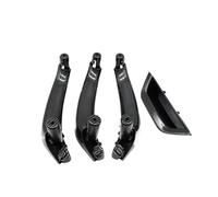 CMJAHU Juego de 4 cubiertas for manija de puerta interior de coche, panel interior, reposabrazos, moldura de repuesto for BMW X3, X4, F25, F26 (2010-2016), LHD, RHD(RHD 4PCS Carbon)