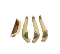 CMJAHU Juego de 4 cubiertas for manija de puerta interior de coche, panel interior, reposabrazos, moldura de repuesto for BMW X3, X4, F25, F26 (2010-2016), LHD, RHD(LHD 4PCS Beige)