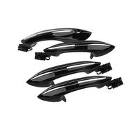 CMJAHU Juego de 4 manijas exteriores for puerta exterior, color blanco y negro, for BMW Serie 5, 6, 7, F07, F10, F11, F06, F12, F13, F01, F02, 51217231931.(Black)