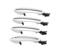 CMJAHU Juego de 4 manijas exteriores for puerta exterior, color blanco y negro, for BMW Serie 5, 6, 7, F07, F10, F11, F06, F12, F13, F01, F02, 51217231931.(WHITE)