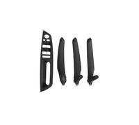 CMJAHU Juego de 4 manijas interiores for puerta de coche, panel interior, cubierta embellecedora, reposabrazos, compatible con BMW E70, E71, E72, X5, X6, serie LHD, RHD(Model A LHD Black)