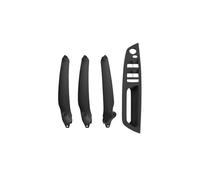 CMJAHU Juego de 4 manijas interiores for puerta de coche, panel interior, cubierta embellecedora, reposabrazos, compatible con BMW E70, E71, E72, X5, X6, serie LHD, RHD(Model B RHD Black)