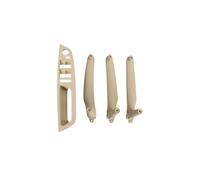 CMJAHU Juego de 4 manijas interiores for puerta de coche, panel interior, cubierta embellecedora, reposabrazos, compatible con BMW E70, E71, E72, X5, X6, serie LHD, RHD(Model B LHD Beige)