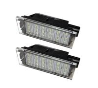 CMJAHU Luz de matrícula LED Canbus for coche Renault Megane 2, Clio 3, Laguna 2, Espace 4, Twingo Master Vel, 1/2 piezas, 18 SMD.(2PCS)