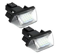 CMJAHU Luz LED for matrícula de coche, compatible con Citroën C3, C4, C5, Berlingo, Saxo, Xsara Picasso, Peugeot 206, 207, 306, 307, 308, 5008, 1/2 unidades.(2PCS)