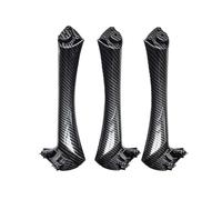 CMJAHU Manija de fibra de carbono for reposabrazos de puerta interior de BMW Serie 3, E90, E91, 316, 318, 320, 325, 328i, 2004-2012, LHD, RHD(LHD Inside 3pcs Set)