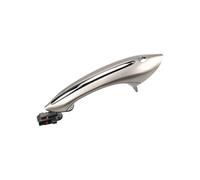 CMJAHU Manija de puerta de acceso exterior cómoda for BMW F02, F10, F06 y F07, reemplazo sin llave for BMW Serie 5, 6 y 7, color negro, blanco y marrón.(Silver)