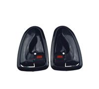 CMJAHU Manija interior de puerta for Hyundai Accent 2000-2006, delantera, trasera, izquierda, derecha, izquierda, derecha, conductor y pasajero, 82610-25000, 82620-25000.(Black,2Pcs Pair)