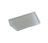 CMJAHU Pedales de coche de acero inoxidable for Hyundai Tucson LHD 2015-2018, protección de pedal de descanso, embellecedor decorativo, pegatina.