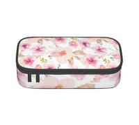 CMJSGG Acuarela Floral Rosa Y Púrpura, Estuche para lápices, Estuche para lápices Estuche para lápices de Gran Capacidad Estuche para cosméticos
