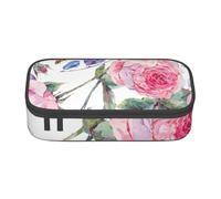 CMJSGG Acuarela Primavera Flor Vintage, Estuche para lápices, Estuche para lápices Estuche para lápices de Gran Capacidad Estuche para cosméticos