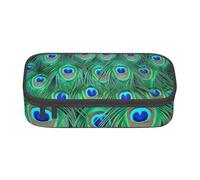 CMJSGG Adorable Pavo Real Verde, Estuche para lápices, Estuche para lápices Estuche para lápices de Gran Capacidad Estuche para cosméticos