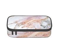 CMJSGG Almohadilla de mármol de Oro Blanco Mármol Rosa, Estuche para lápices, Estuche para lápices Estuche para lápices de Gran Capacidad Estuche para cosméticos