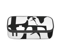 CMJSGG Amor de Boston Terrier, Estuche para lápices, Estuche para lápices Estuche para lápices de Gran Capacidad Estuche para cosméticos