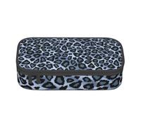 CMJSGG Animal Leopardo Azul Claro, Estuche para lápices, Estuche para lápices Estuche para lápices de Gran Capacidad Estuche para cosméticos