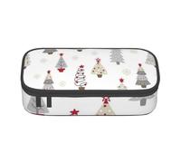 CMJSGG Arbol De Navidad Gris Pastel, Estuche para lápices, Estuche para lápices Estuche para lápices de Gran Capacidad Estuche para cosméticos