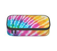 CMJSGG Arco Iris Colorido del teñido Anudado en Espiral, Estuche para lápices, Estuche para lápices Estuche para lápices de Gran Capacidad Estuche para cosméticos