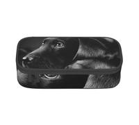 CMJSGG Arte De Cachorro Labrador Negro, Estuche para lápices, Estuche para lápices Estuche para lápices de Gran Capacidad Estuche para cosméticos