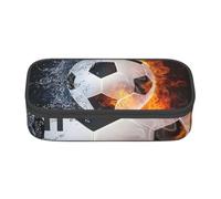 CMJSGG Balón de fútbol en Agua de Fuego, Estuche para lápices, Estuche para lápices Estuche para lápices de Gran Capacidad Estuche para cosméticos