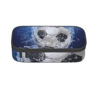 CMJSGG Balón de fútbol Impreso al Agua., Estuche para lápices, Estuche para lápices Estuche para lápices de Gran Capacidad Estuche para cosméticos