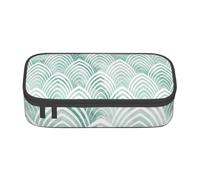 CMJSGG Básculas Aqua Mint Blanco Geometría Mármol, Estuche para lápices, Estuche para lápices Estuche para lápices de Gran Capacidad Estuche para cosméticos