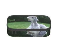 CMJSGG Bedlington Terrier Perros Divertidos Perros Peludos Mascotas, Estuche para lápices, Estuche para lápices Estuche para lápices de Gran Capacidad Estuche para cosméticos