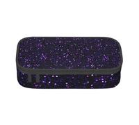 CMJSGG Brillo Morado Amatista Oscuro, Estuche para lápices, Estuche para lápices Estuche para lápices de Gran Capacidad Estuche para cosméticos